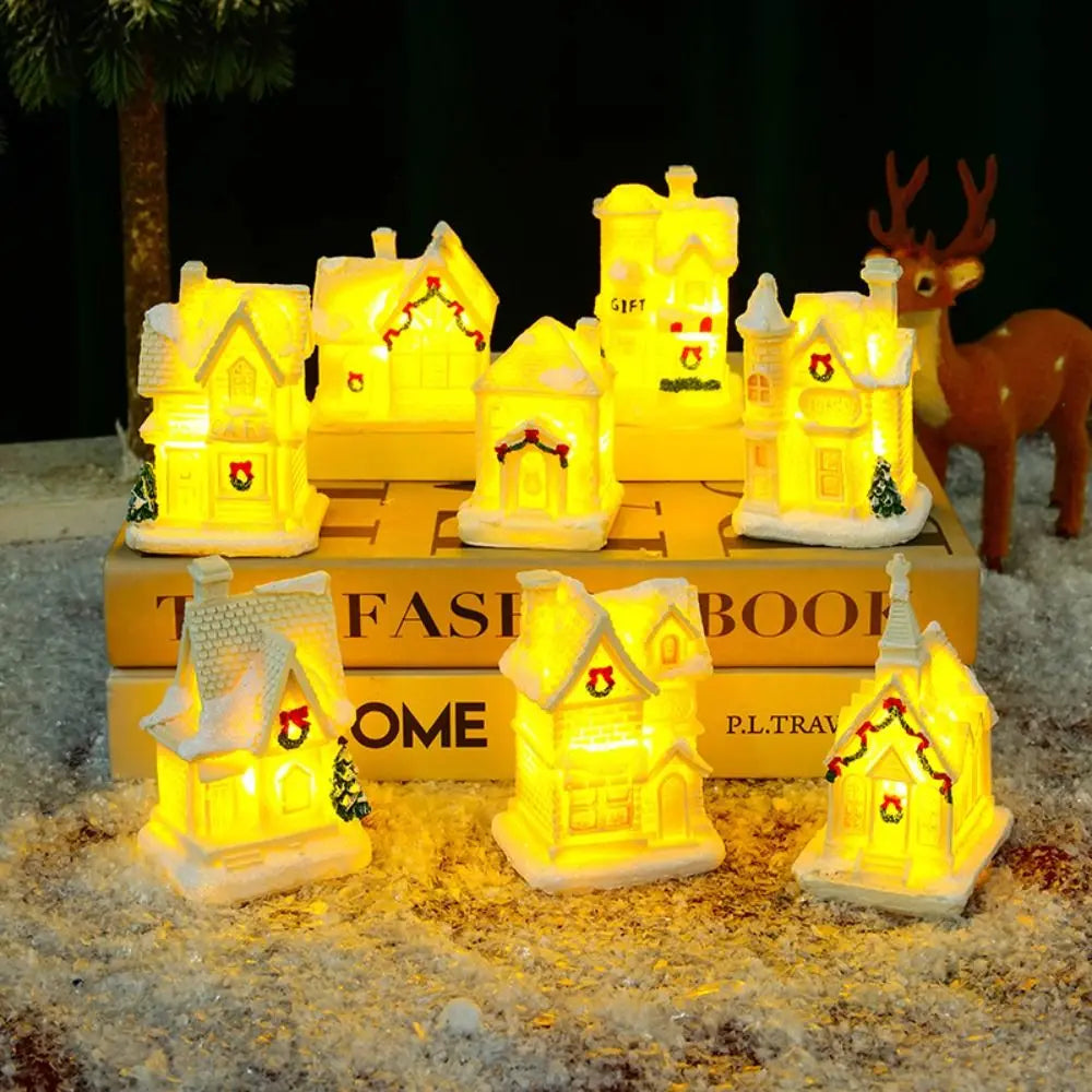 AuroraTwinkle LED Christmas Houses - Lit Village Decor