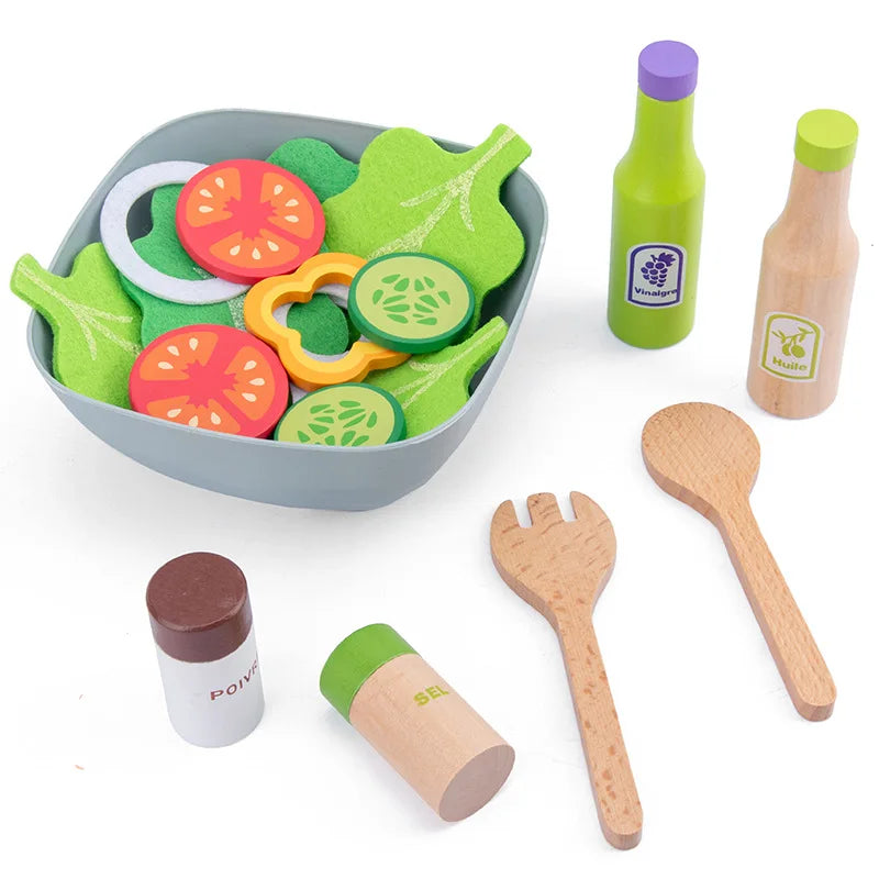 WoodPlay Set - Realistic Wooden Kitchen Toy for Kids