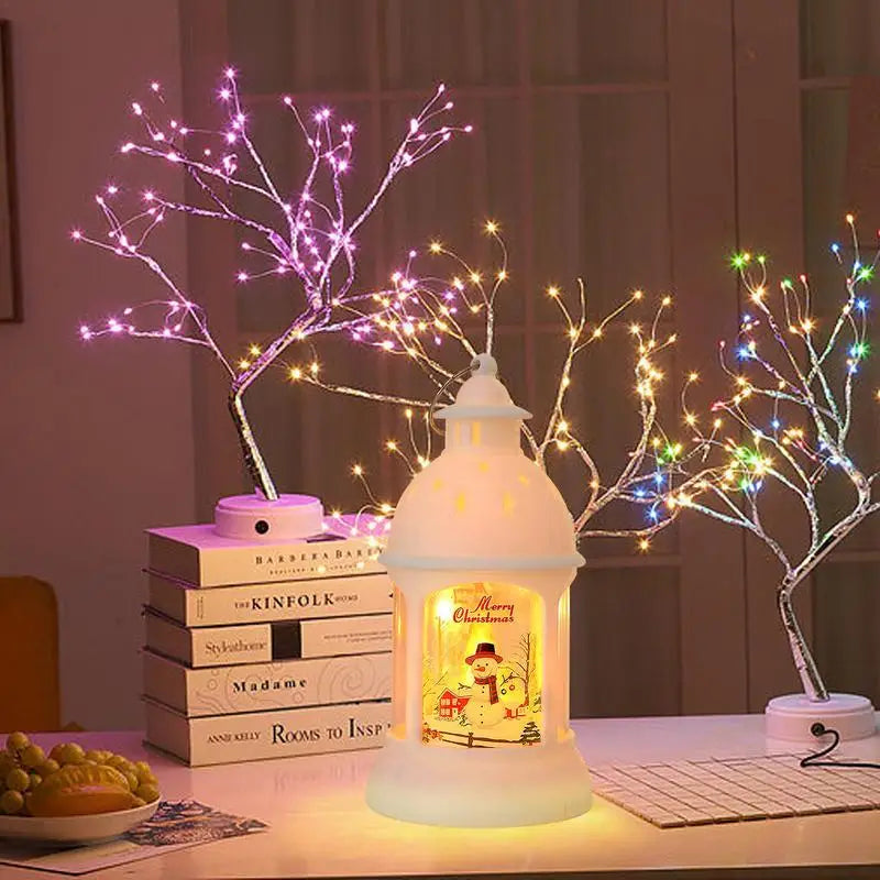 ChristmasHome LED Lanterns - Festive Santa Light Decor