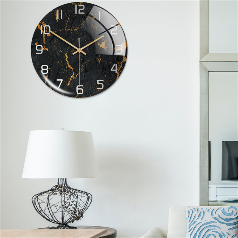Marble Silent Wall Clock - Modern Stylish Decor