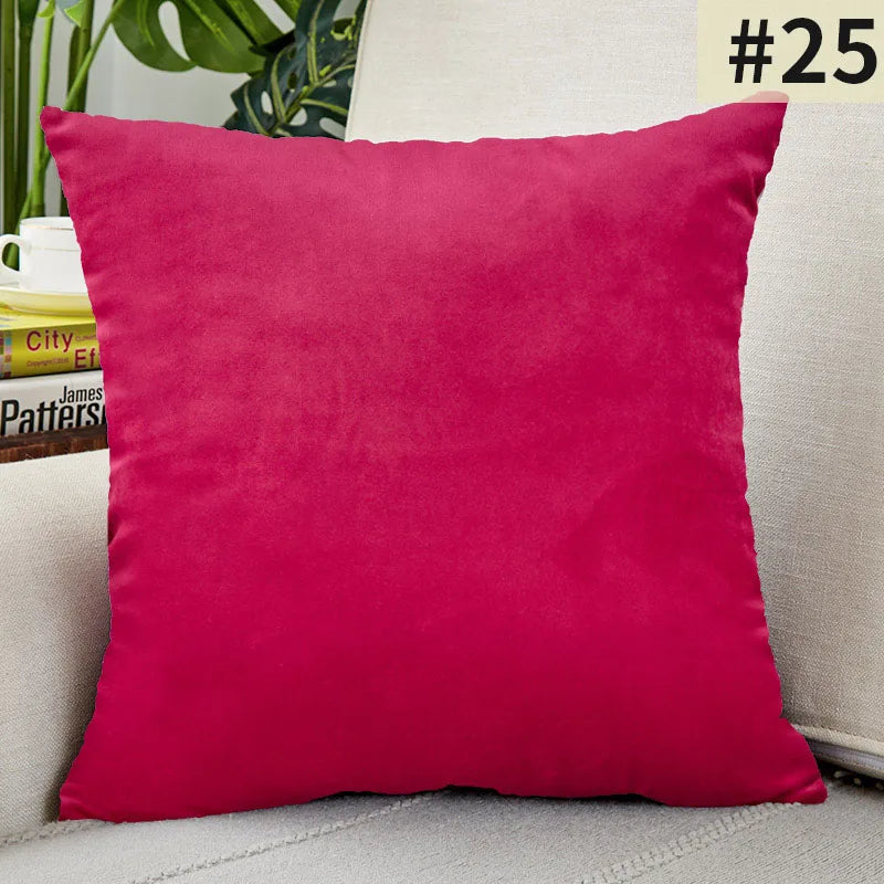 Velvet Elegance Cushion Cover - Luxe Solid Velvet