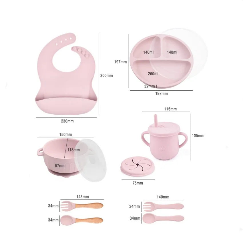 BabyCare Set - 10-Piece BPA-Free Dinnerware Set for Children