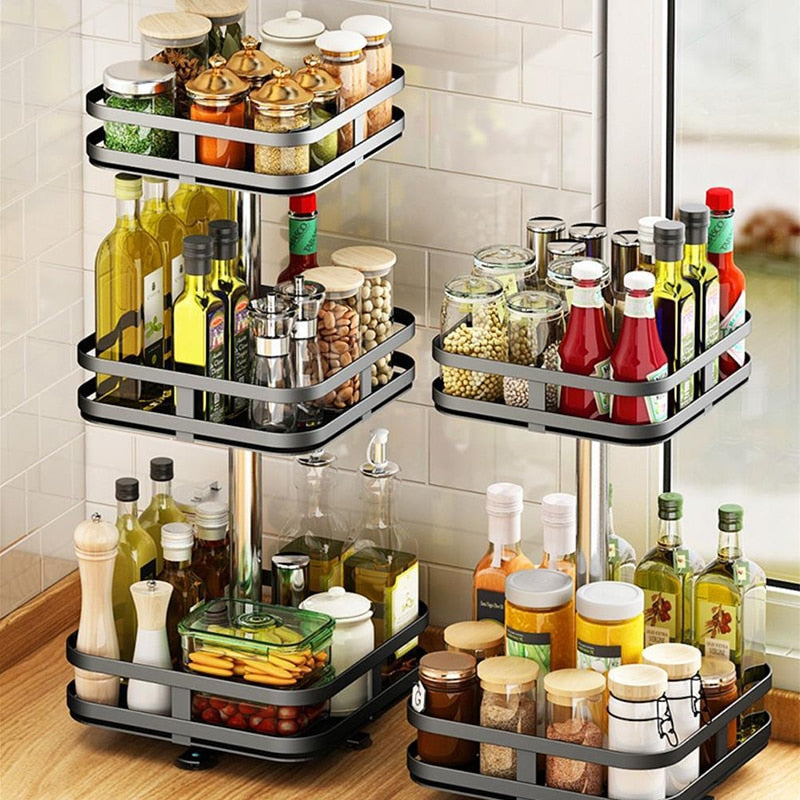 360° Rotating Storage Rack - Multifunctional Organizer
