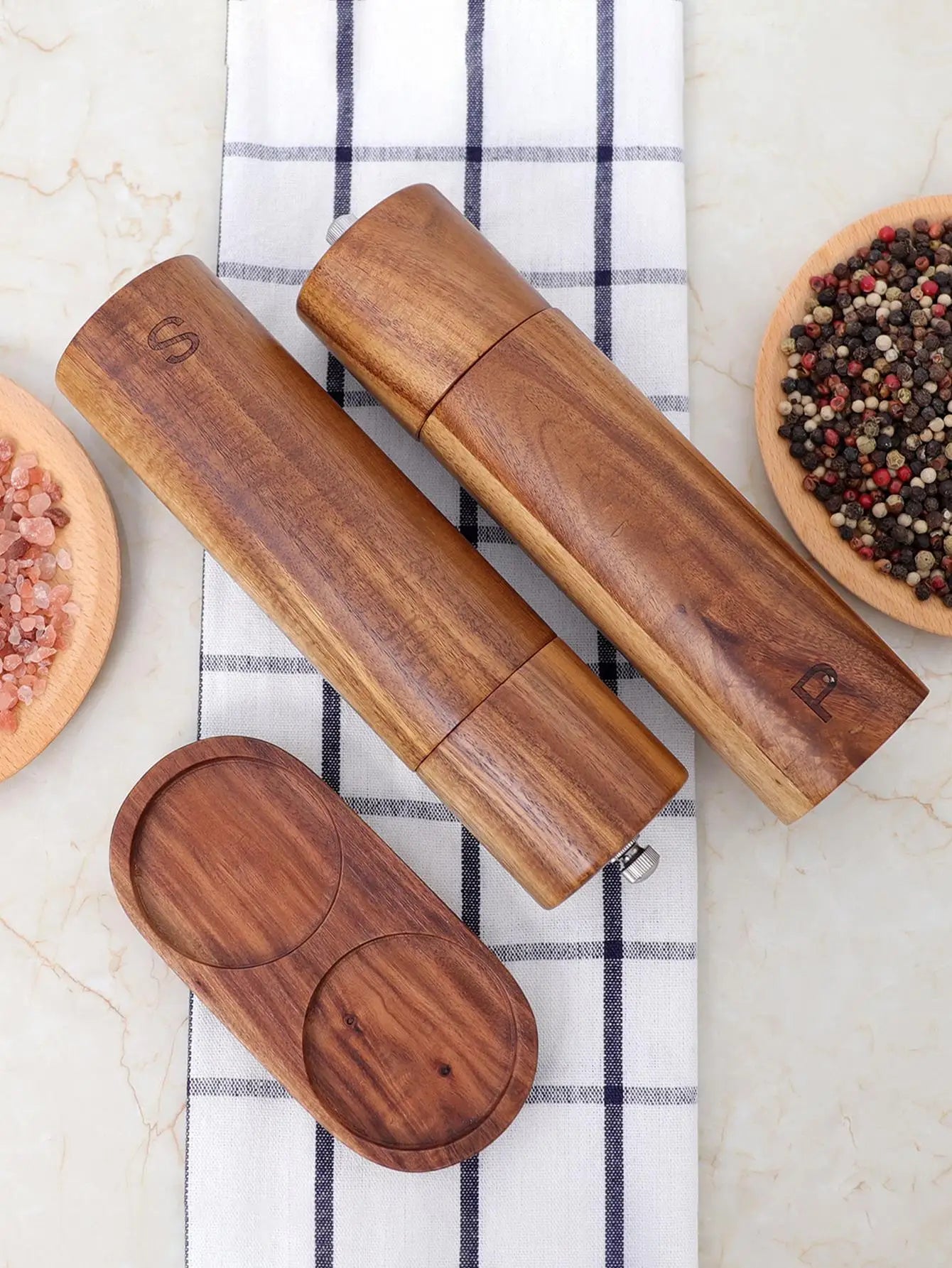WoodSpice - Wooden Pepper & Salt Mill Set