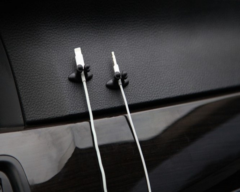 ChargeTidy Hangers - Adhesive Charger Cable Organizers (5 Pack)