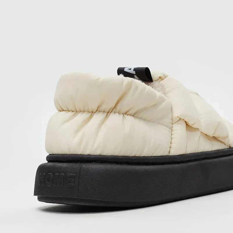 Snuggle Steps Plush Slipper Boots - Winter Warmth