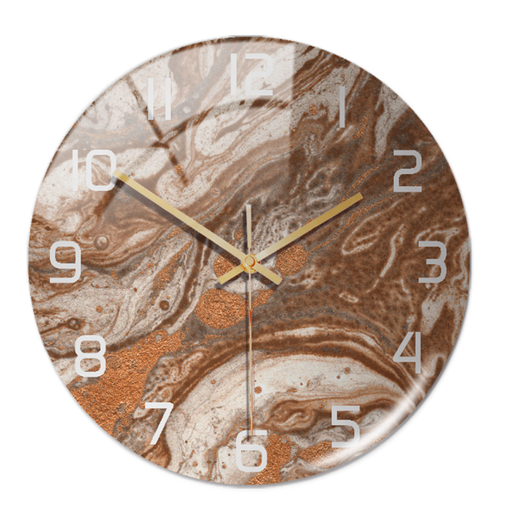 Marble Silent Wall Clock - Modern Stylish Decor
