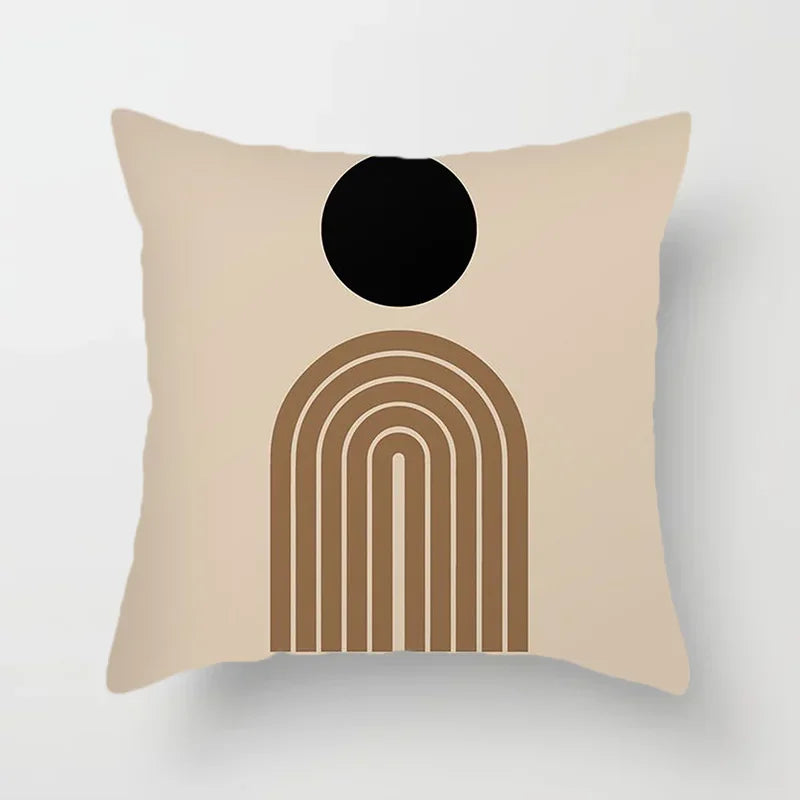Aurum Cushion Cover - Black & White Abstract