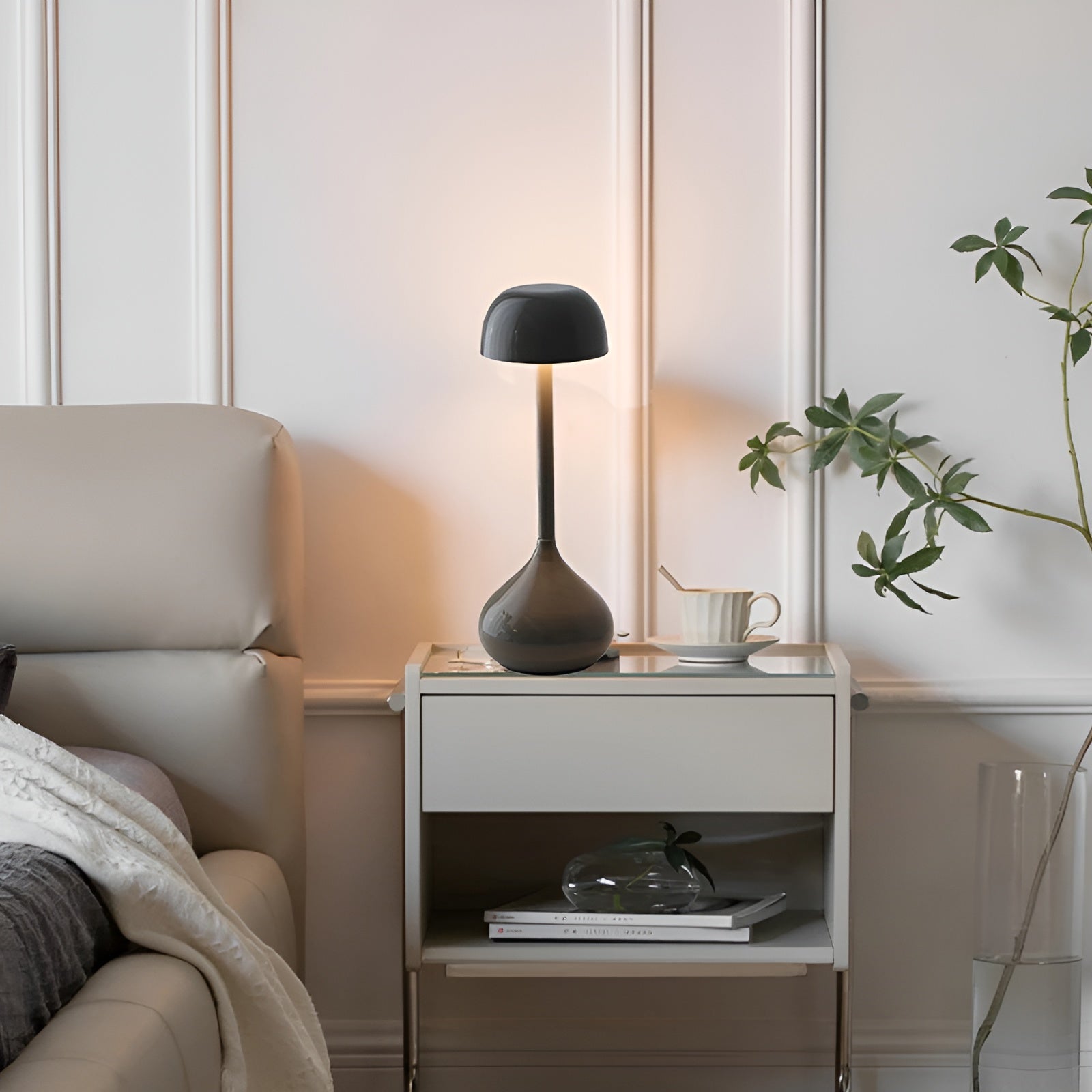 Wireless Mushroom Lamp - Dimmable LED Table Light