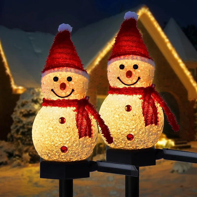 SoleilNeige - LED Snowman Lamp for Garden and Patio