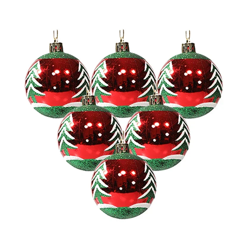 Burswirl - Elegant Snowflake Christmas Ornaments Set of 6