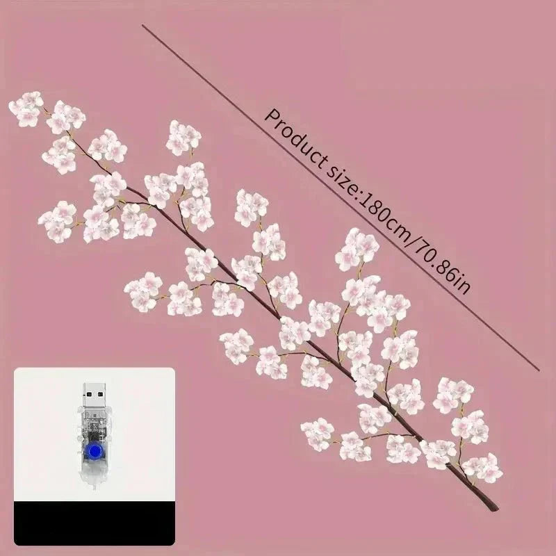 PetalGlow - Sakura LED Fairy Light Garland