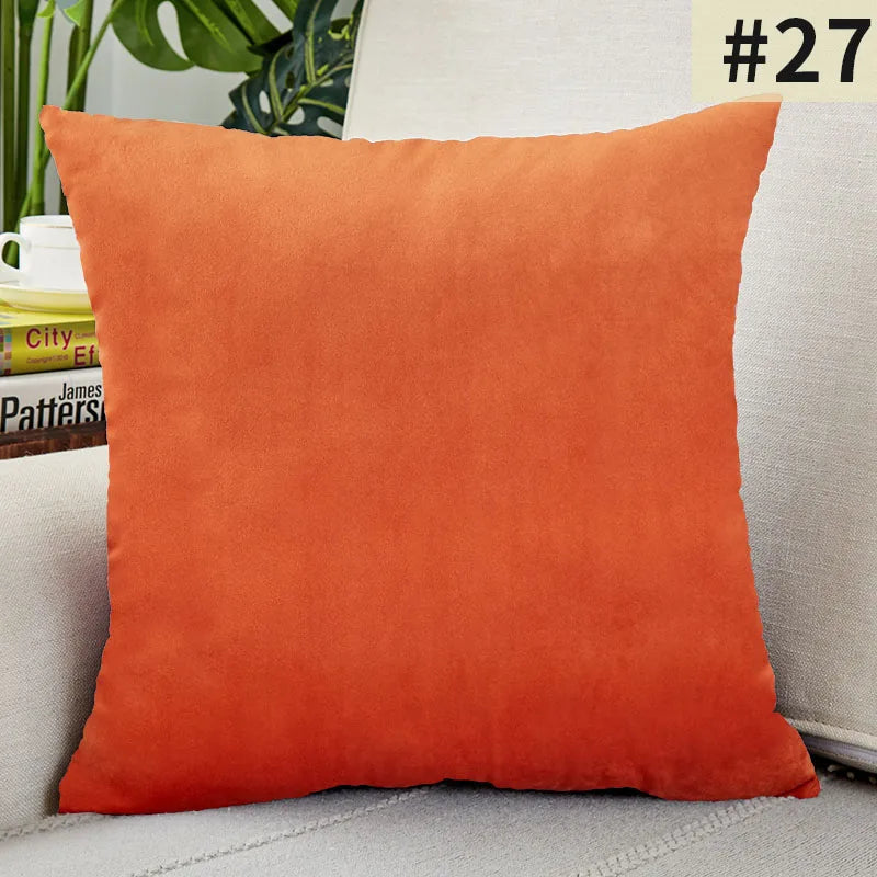 Velvet Elegance Cushion Cover - Luxe Solid Velvet