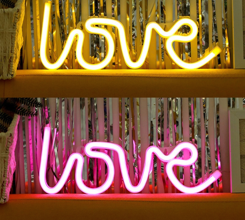 LoveGlow Neon Letters - Romantic Ambient Wall Light