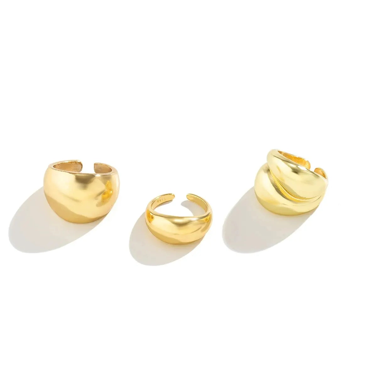 TrioGlam Ring Set – 3 Stackable Rings