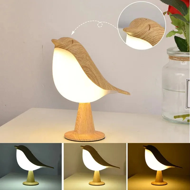 Bird Night Lamp - Touch-Control Color Night Light