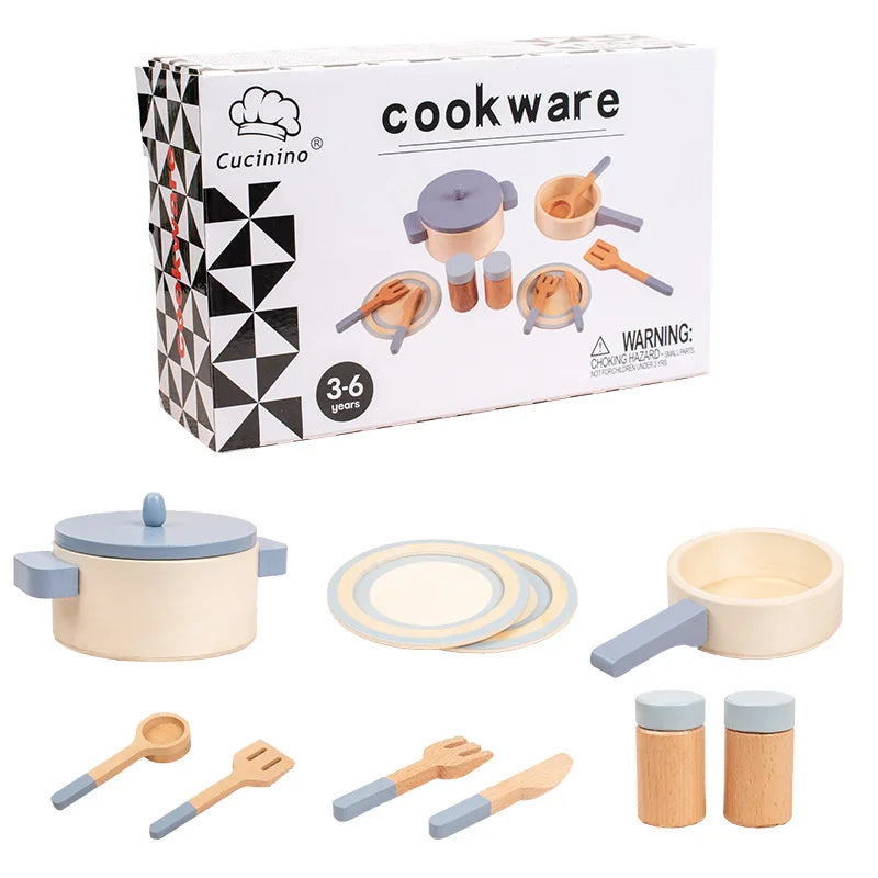 MiniCook Set - Wooden Kitchen Accessories