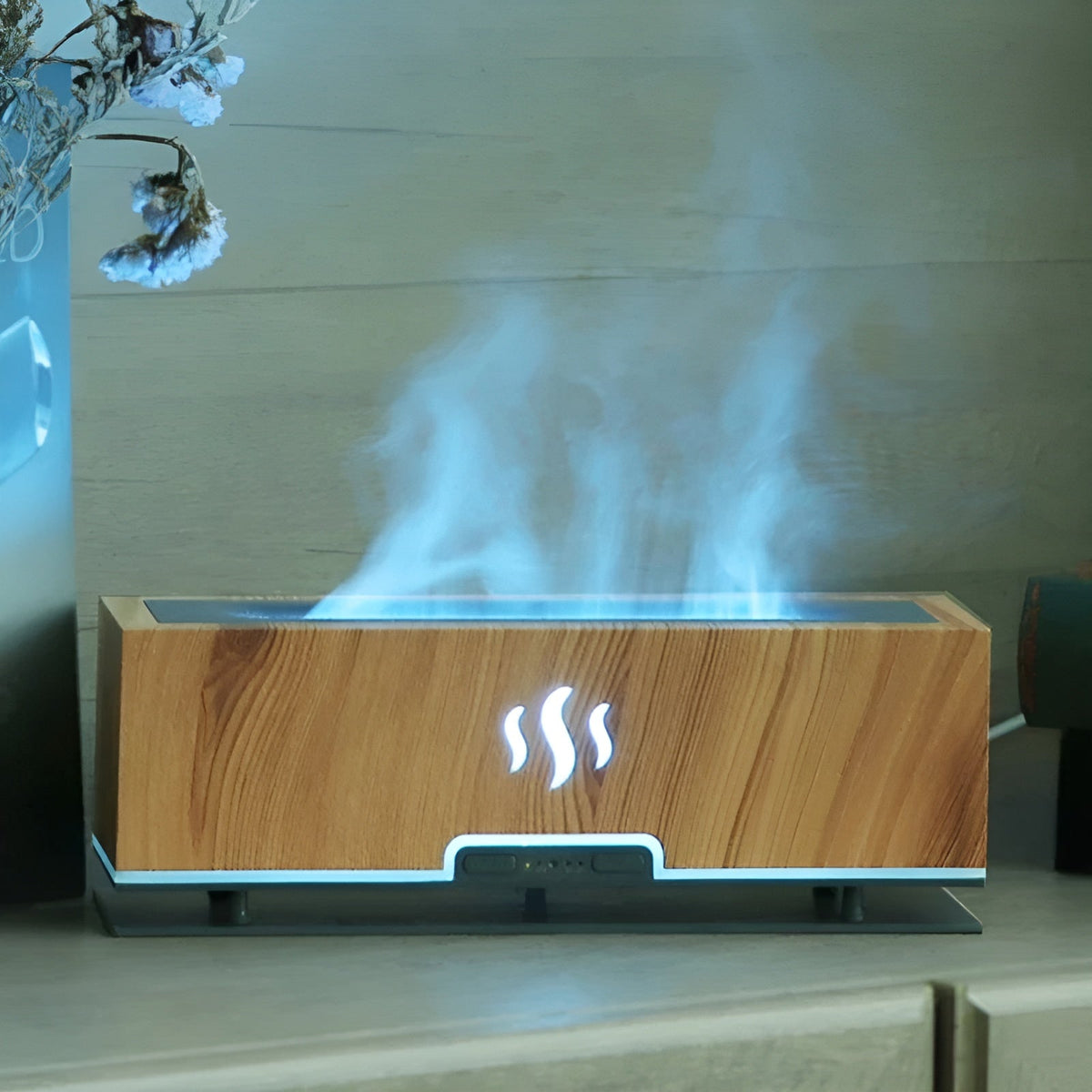 GlowFlame - 3-in-1 Aroma Humidifier with Flame Light