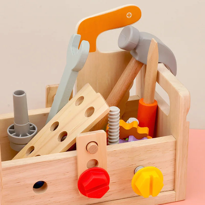 BuildMaster Set - Wooden Montessori Tool Kit for Kids