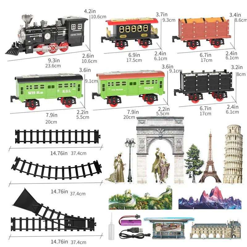 ClassicTrack - Retro Train Set with Real Effects