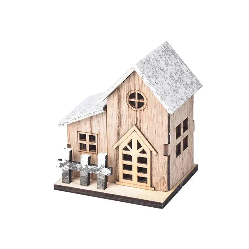 FrostGlitter LED House Lanterns - Festive Christmas Decor