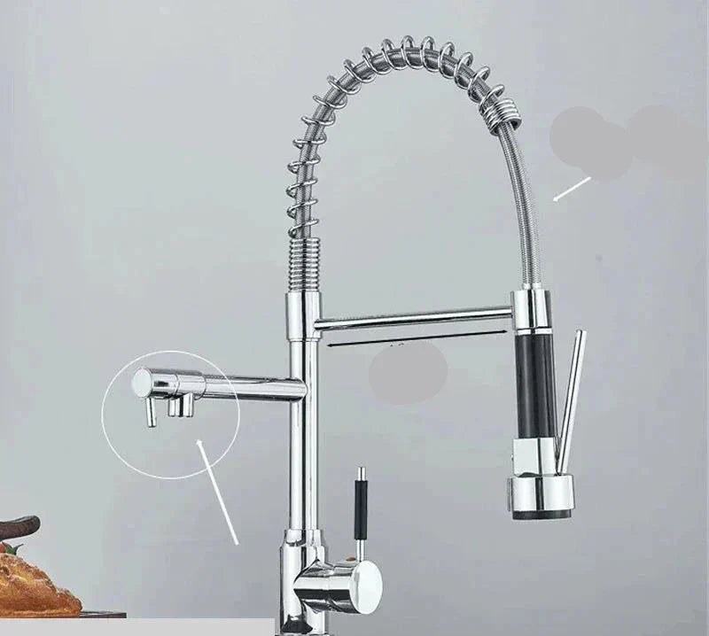 MixMaster - 360° Swivel Pull-Out Kitchen Faucet