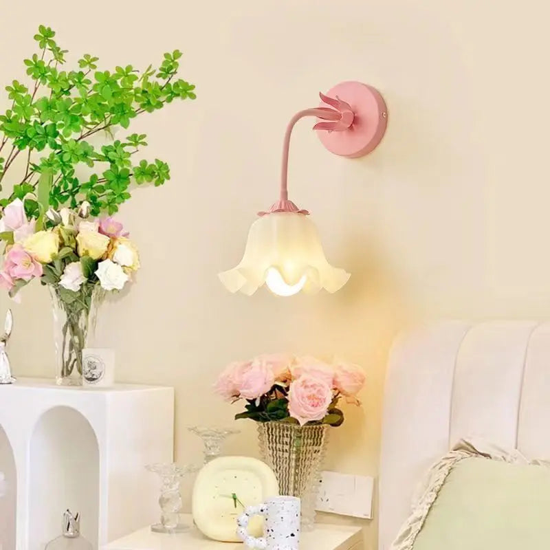 LuxePetal - Floral Wall Lamp for the Bedroom