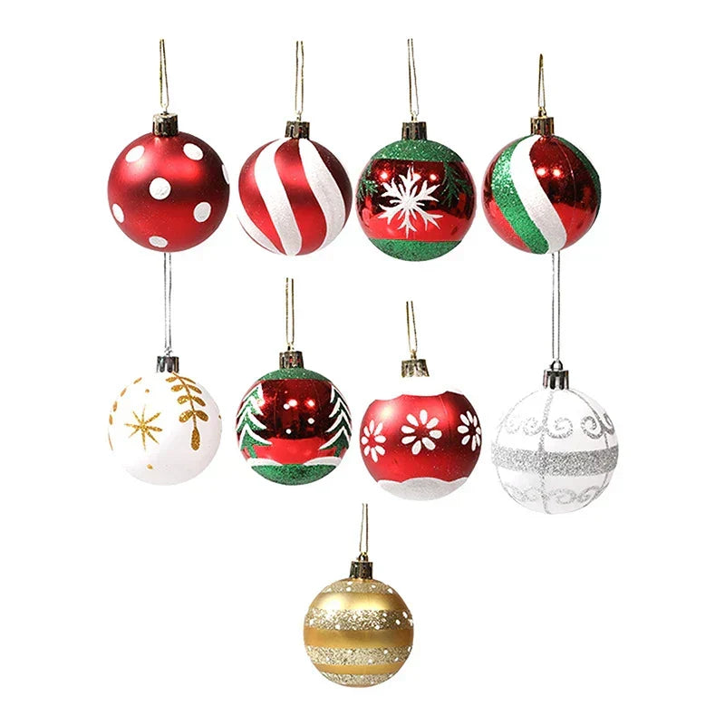 Burswirl - Elegant Snowflake Christmas Ornaments Set of 6