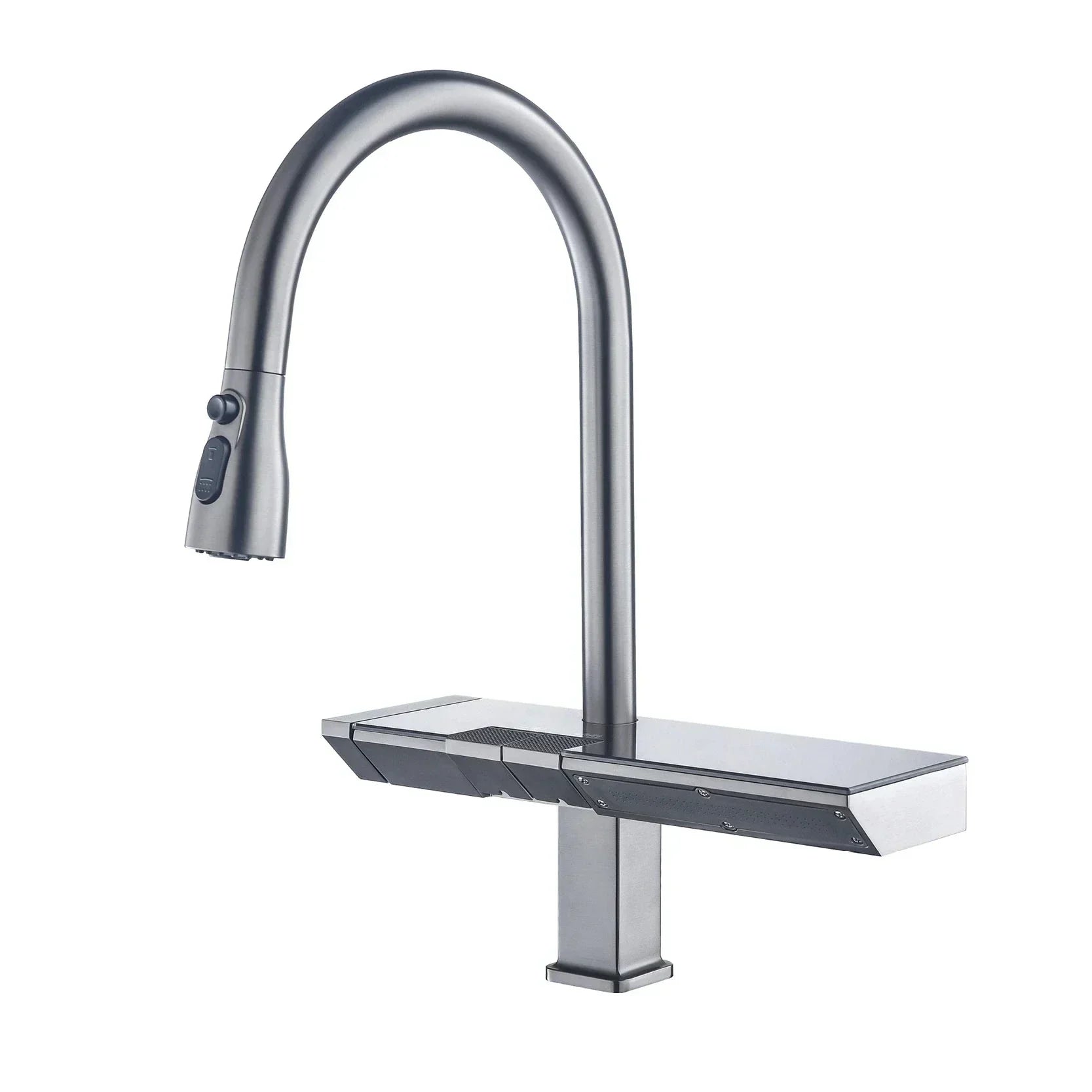 GleamFlow - Stylish Digital Kitchen Tap in Chrome