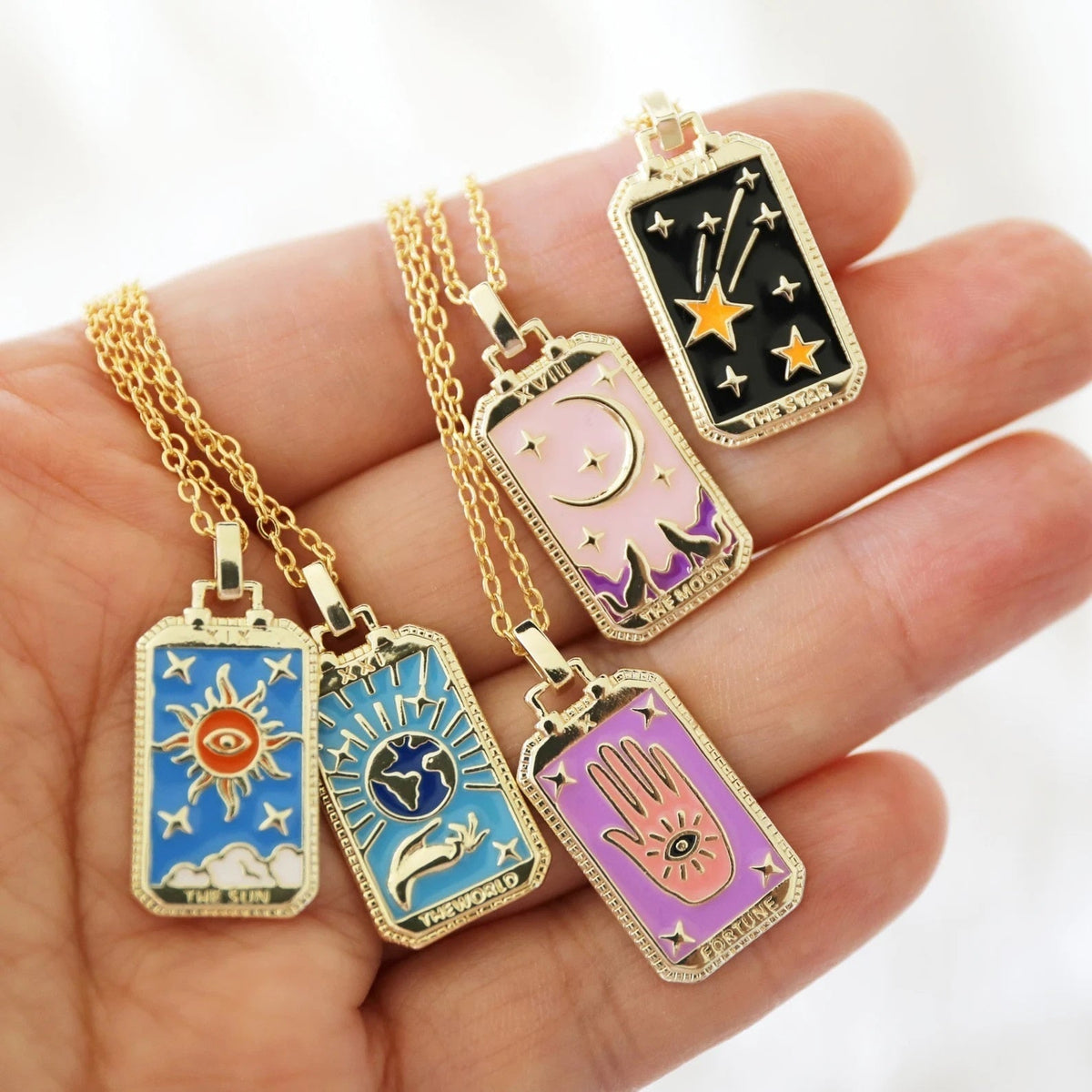 Tarot Card Necklace - Meaningful Stainless Steel Charm Pendant