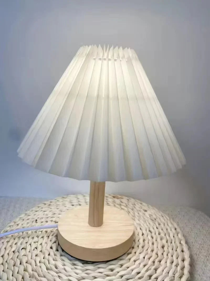 Foldable Pleat Table Lamp - DIY Warm LED Accent Light