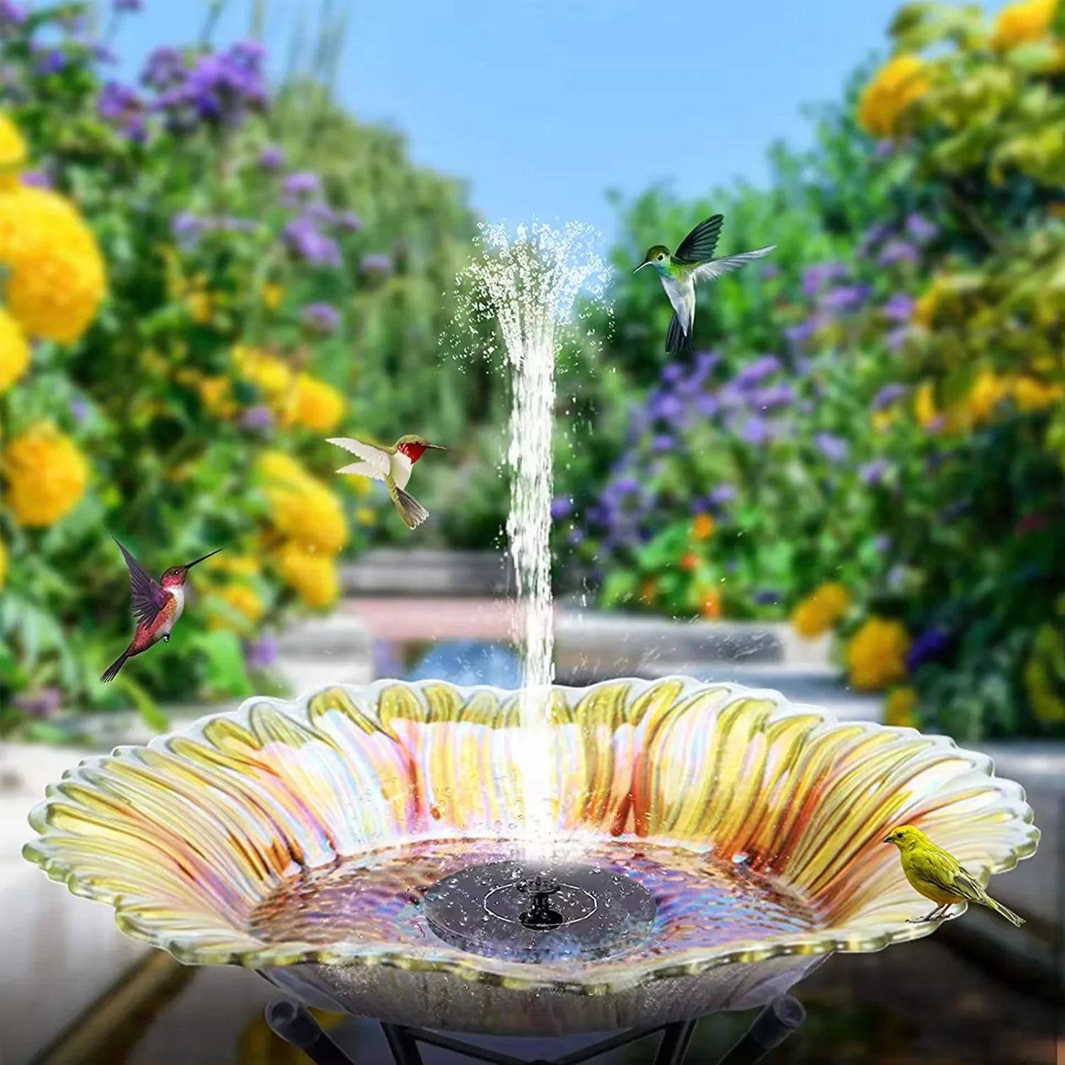 Flowbee - Solar Bird Bath Fountain