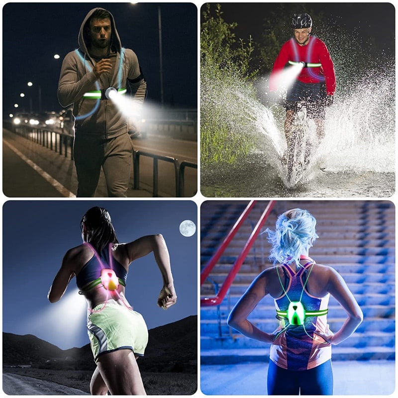 ReflectGlow - LED Running Safety Vest