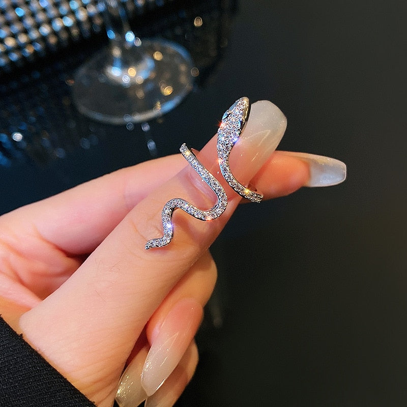 Snake Ring - Adjustable Statement Ring for Men and Women