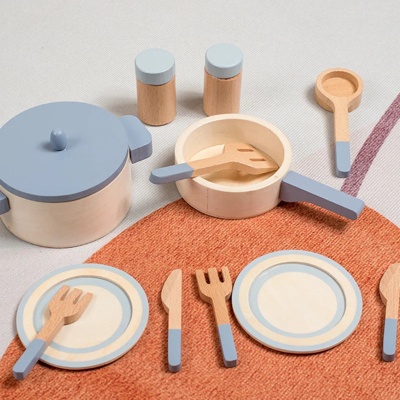 MiniCook Set - Wooden Kitchen Accessories