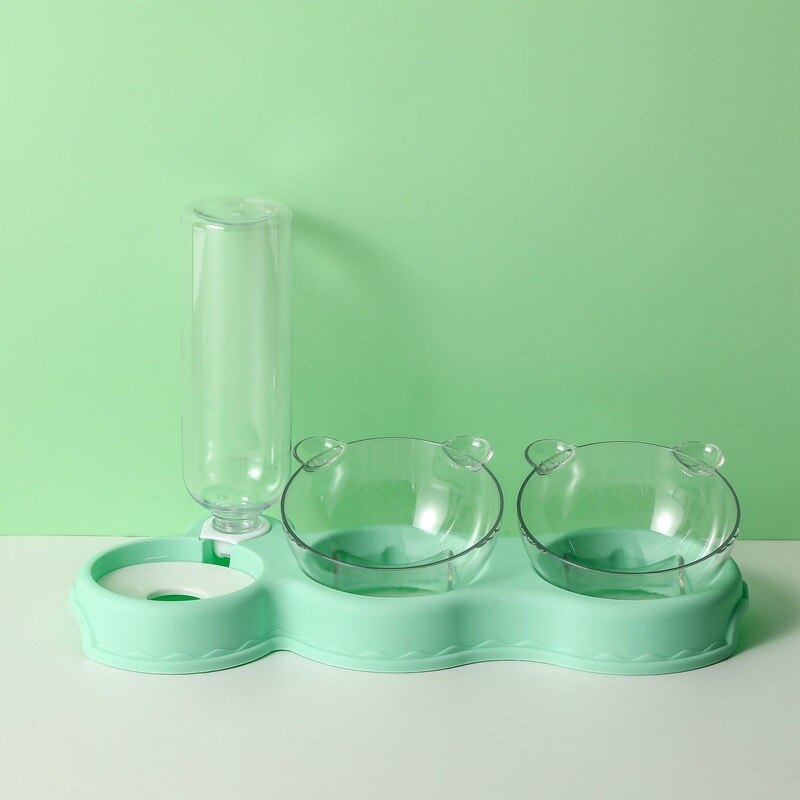 KarlFeast - 3-in-1 Pet Feeding Bowl with Water