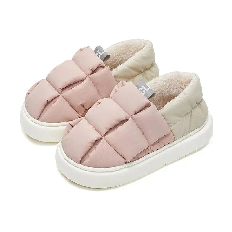 Snuggle Steps Plush Slipper Boots - Winter Warmth