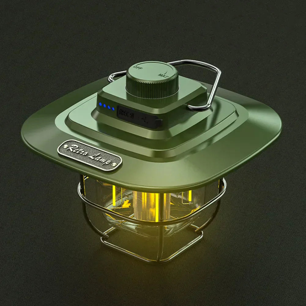 NostalgiaGlow - Retro Rechargeable LED Lantern