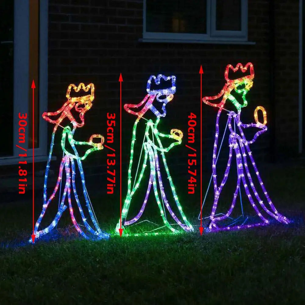 Beaconstar - LED Three Wise Men Christmas Decoration