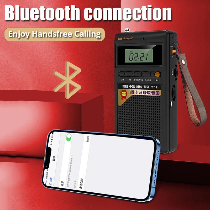 SoundPocket Mini Bluetooth Radio and MP3 Player