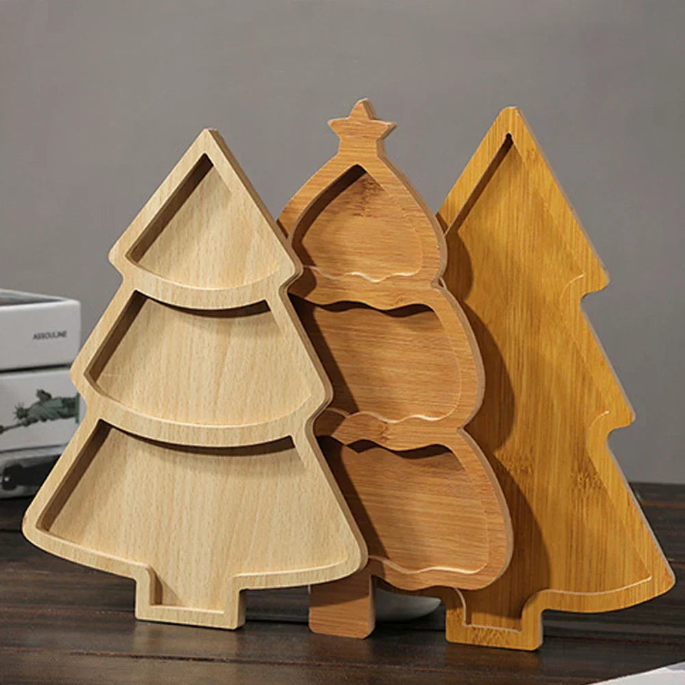 FestiveTree Board - Wooden Christmas Tree Serving Board