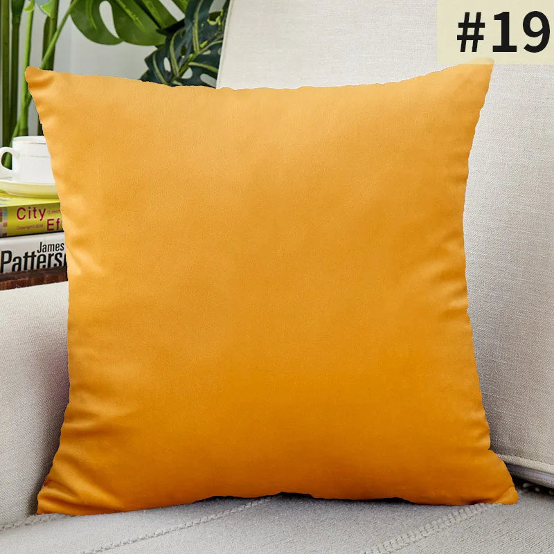 Velvet Elegance Cushion Cover - Luxe Solid Velvet