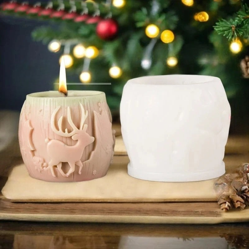 3D Candle Mold - Festive Silicone Candle Mould Set