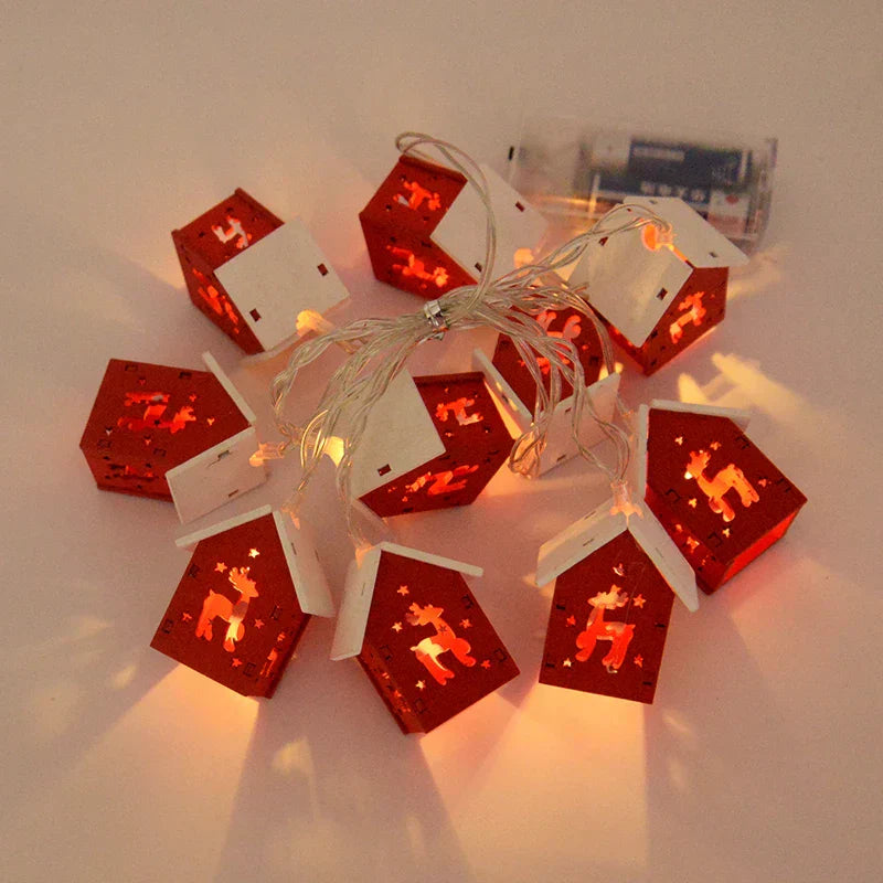 Wooden LED House - Magical Christmas Light Decoration