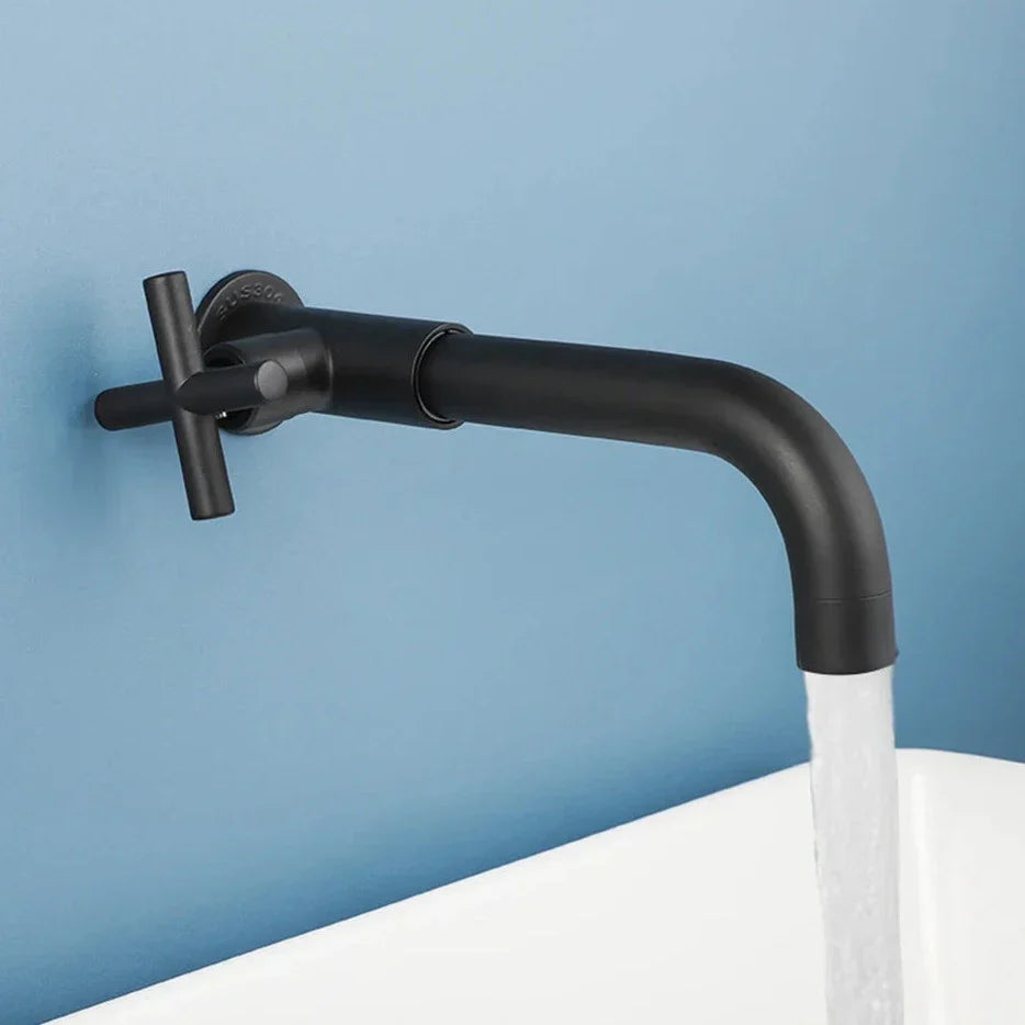 Waterfall Wall Faucet - Modern Stainless Basin Mixer