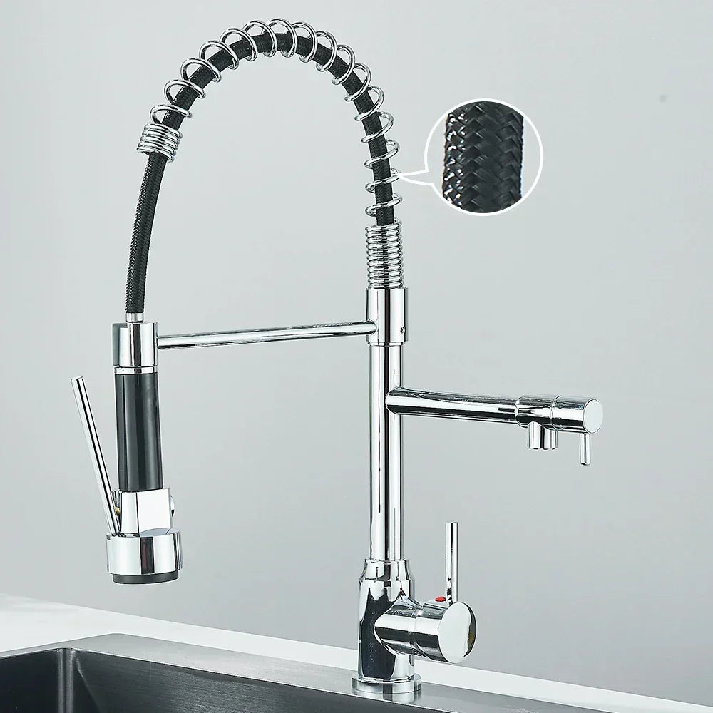 HydroFlex - Modern Dual-Spray Kitchen Faucet