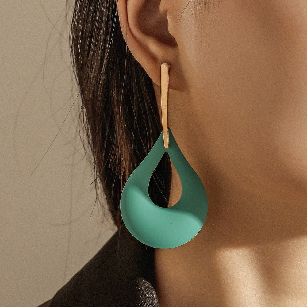 Color Drop Earrings - Vibrant Lightweight Teardrop Statement Earrings