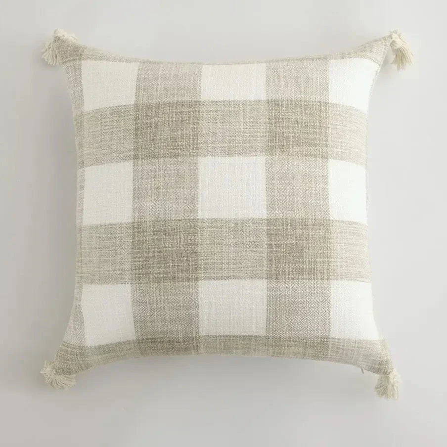 Elegance Loft Cushion Cover - Fringe Trim Accent