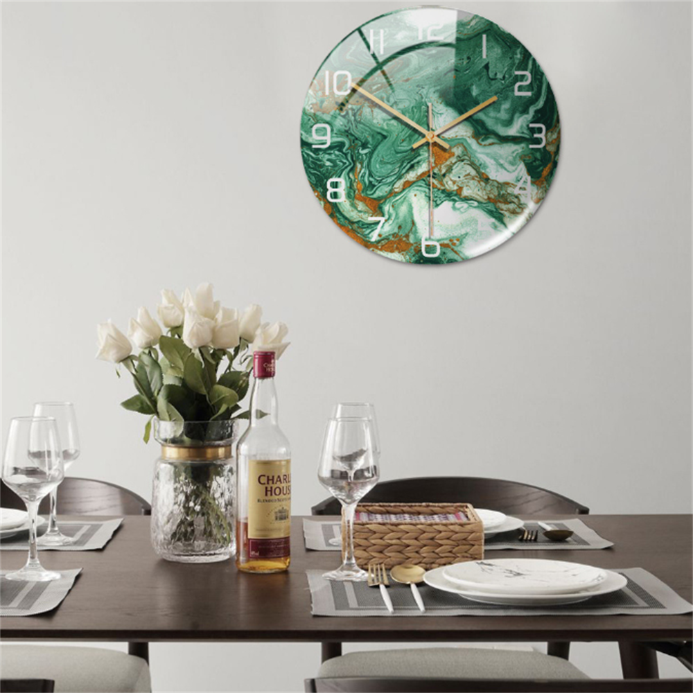 Marble Silent Wall Clock - Modern Stylish Decor