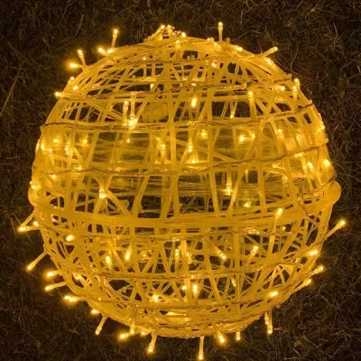 Sphere - Rattan String Lights for Elegant Party Decor